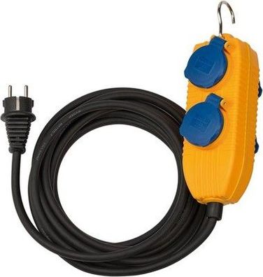 Brennenstuhl Baustellenkabel IP54 mit Powerblock, 4-Fach Verlängerung & 5m Kabel