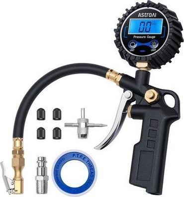 AstroAI Digitaler Reifenfüller mit Manometer, mittlerem 250 PSI, Luftfutter
