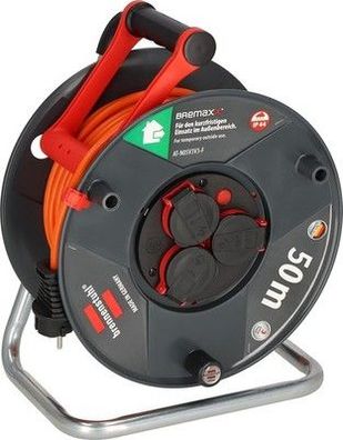 Brennenstuhl Garant V2 IP44 Kabeltrommel 50m Outdoor, 3 Schutzkontakt-Steckdosen