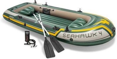 Intex Seahawk 4 Set Schlauchboot - 351 x 145 x 48 cm - 4-teilig - Grün