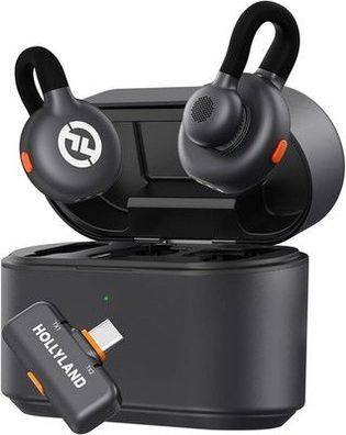 Hollyland Lark M2S Kabelloses Lavaliermikrofon mit USB-C-Stecker 300m Reichweite