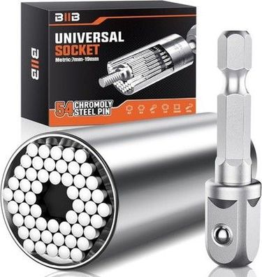 BIIB Geschenke für Männer Papa, Universal Steckschlüssel Werkzeug 1/4 - 3/4 Zoll