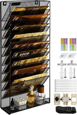 Hängeorganizer Wandablagefächer 11 Stöckiger Wandmontage Schreibtisch Organizer