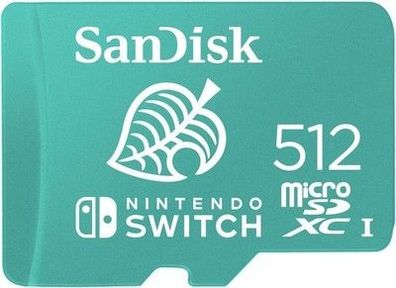 SanDisk microSDXC UHS-I Speicherkarte für Nintendo Switch 512 GB (U3, 100 MB/s)