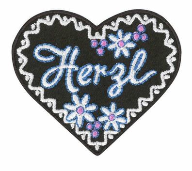 Kleiber 272x Herz Bügelbild, Herzl, Schatzl, Zuckermadl, i mog di, Patch