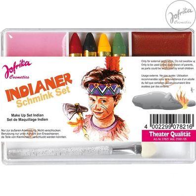 Jofrika Cosmetics * 707821 - Schminkset Indianer * Schminke Karneval *
