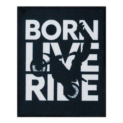 Mono-Quick 18217 Born Live Ride Applikation, Bügelbild, Patch, Aufbügler, Bike