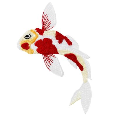 Mono Quick 16001 Koi Applikation, Fisch Bügelbild, Karpfen Patch, zum Aufbügeln