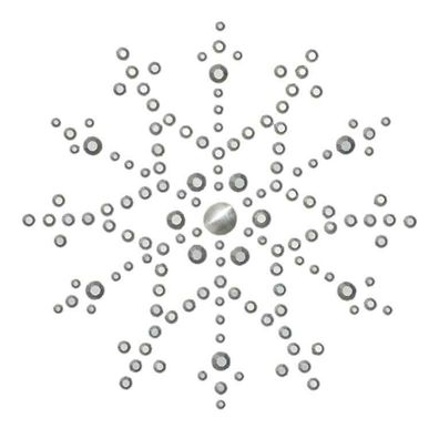 Mono Quick 12028 Schneeflocke Strass, Bügelbild, Strassmotive Edelstein Look