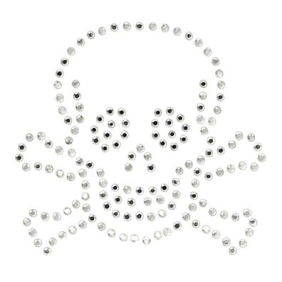 Mono Quick 16484 Totenkopf Strass, Bügelbild, Strassmotive, Edelstein Look