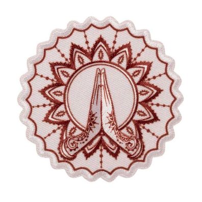 Mono-Quick 14051 Hände Spirituell Applikation, Bügelbild, Patch, Aufnäher, 7cm