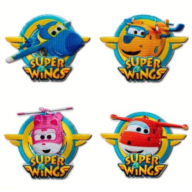 Mono Quick 1623x Super Wings Bügelbild, Patch, Jett Paul Dizzy Donnie