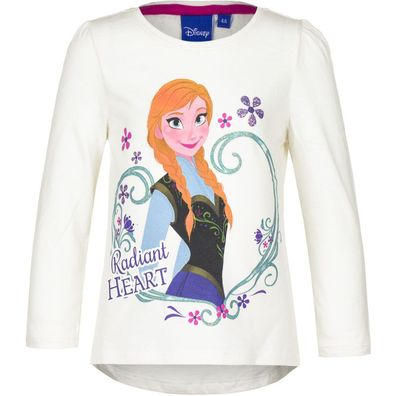 Eiskönigin Langarmshirt * Frozen Longsleeve * Lila Weiß Pink * 104 - 128 * NEU