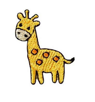 Mono Quick 04229 Giraffe, klein Bügelbild, Patch, ca. 2,2 x 2,8 cm, Savanne