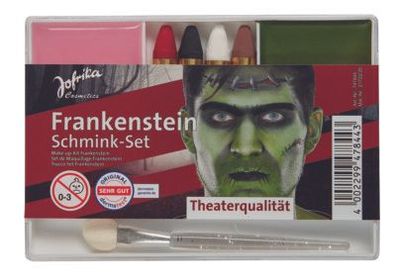 Jofrika Cosmetics 747844 - Schmink-Set Frankenstein, Applikator Schminke Stifte