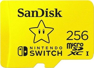 SanDisk microSDXC UHS-I Speicherkarte Nintendo Switch 256 GB (V30, U3, 100 MB/s)