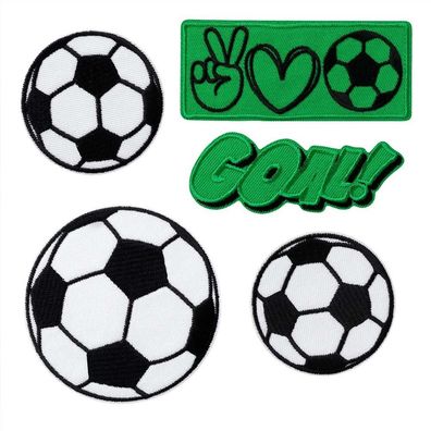 Mono-Quick 80003 Fußball Set Groß Applikation, Bügelbild, Patch, Aufkleber