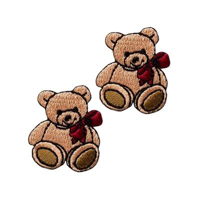 Mono Quick 06125 Bär, 2er SET Bügelbild, Patch, ca. 2,5 x 3,0 cm Teddy Bärchen