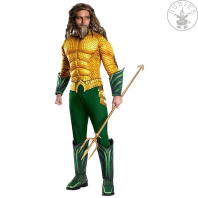 Rubies 3821197 - Aquaman Deluxe - Adult, DC, Gr. 48 - 58 - oder Dreizack-Trident