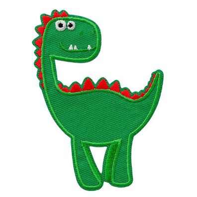 Mono Quick 0849x Dino Applikation, Bügelbild, Patch, Dinosaurier Ei, grün, rot