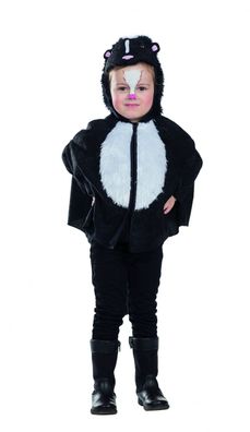 PxP 12223 - Kleiner Stinker Cape, Kinder Kostüm Gr. 92-104-116 Stinktier