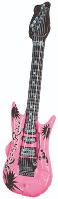 Rubies 61411 - Aufblasbare Gitarre, Inflatable Guitar, Rosa, Rock-n-Roll