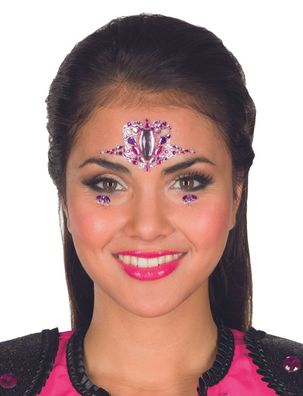 Jofrika Cosmetics 713301 - Festival Bindi: Flamingo Sparkle, Selbstklebend