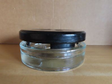 Stövchen rund Unterteil Glas + Eisenaufsatz ca. 14,5 cm Ø 5-707032