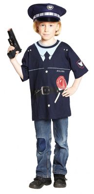 PxP 12419 - Spieleshirt Polizei, Polizei-Shirt, Kinder T-Shirt, Gr. 104 - 140 P