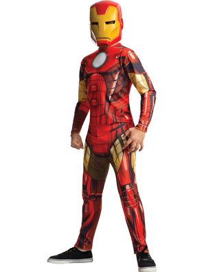 Rubies 880607 - Iron Man Classic, Kinder Kostüm, Größen ca. 5 - 8 Jahre, Marvel
