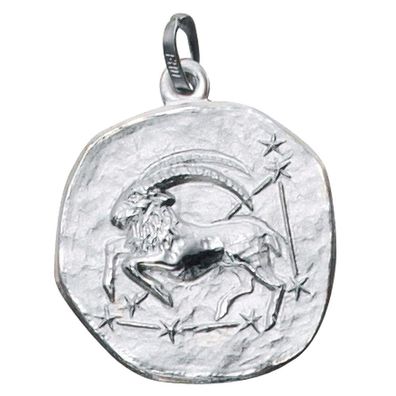 Schmuck Sternzeichen Anhänger * mattiert * Silber * Kettenanhänger * ca. 22,5 mm