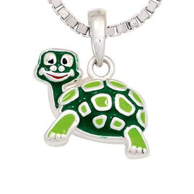 Kinderschmuck * Anhänger oder Ohrstecker / hänger * Schildkröte * grün * Turtle