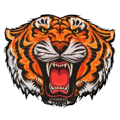 Mono Quick Tiger Applikationen, Bügelbild - Aufbügler Patches, Maxi Tigerkopf