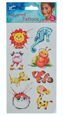 Jofrika 704070 - Aquarell Tattoos Kinder, Sommer Sonne Feste