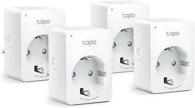 TP-Link Tapo 4x Smart WLAN Steckdose, Alexa Steckdose 4er Pack, Smart Home WiFi