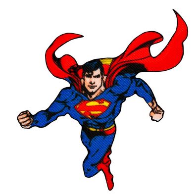 Mono Quick Superman DC Applikationen, Bügelbilder Superheld, Patches, Aufnäher