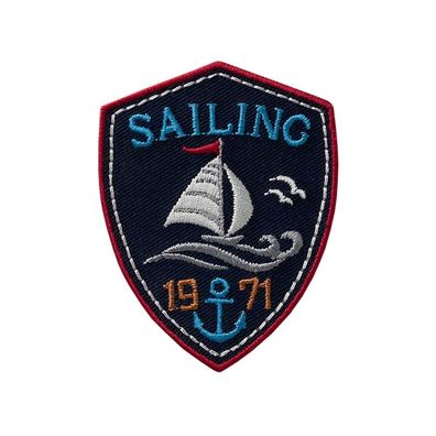 Mono Quick 1231x Emblem, Bügelbild, Patch, Space Force, Planet, Sailing 1971