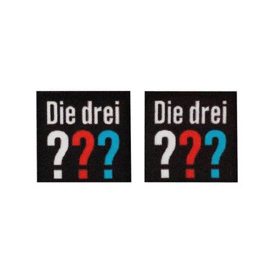 Mono Quick 1813x Die drei ??? Applikation, Bügelbild, Patch, Aufnäher