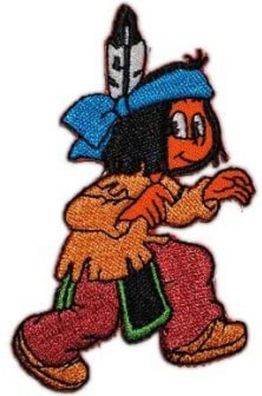 Mono Quick 1457x Yakari Indianer, Bügelbild, Aufnäher, Flicken, Patch