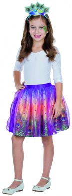 PxP 2300298 - Peacock Tutu Set, Kinder Tier Kostüm Gr. STD ca. 3 - 6 Jahre Pfau