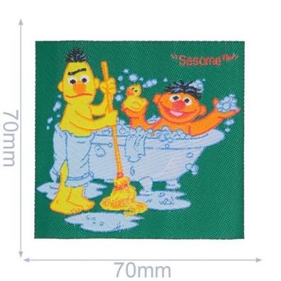 HKM Sesamstrasse Flicken, Bügelbild, Patch, Ernie & Bert