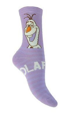 Die Eiskönigin Frozen, Mädchen Socken Strümpfe, mit ELSA ANNA OLAF Motiv, 1Paar