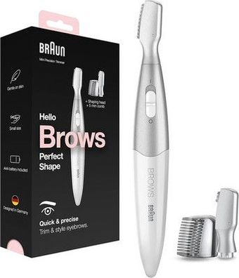 Braun Augenbrauen Trimmer Damen, Präzisionstrimmer für Trimmen / Stylen / FG1106