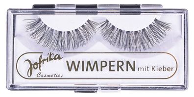 Jofrika Cosmetics 718503 - Echthaarwimpern Fun, inklusive Kleber