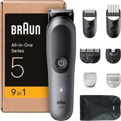 Braun All-in-One Series 5 Grooming-Set 9-in-1, 120 Min Akku, AquaGrip, AIO5545