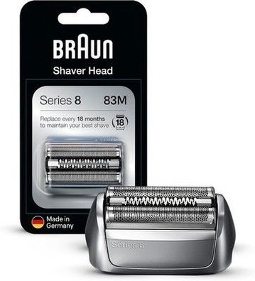 Braun Series 8 Scherkopf, Elektrorasierer, Ersatzscherteil - 83M, matt, 1er Pack