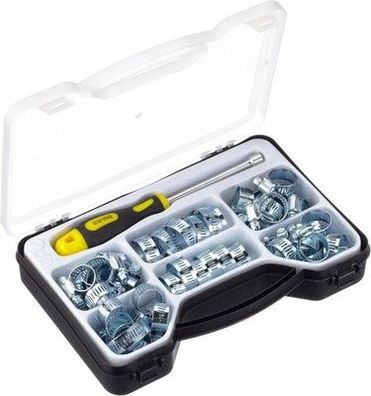 Brüder Mannesmann Schlauchklemmen-Satz, 50-teilig | M60046 Schlauchklemme Set