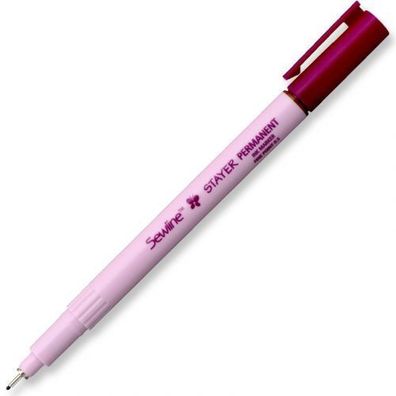 Sewline FAB50045 - 51 STAYER Permanent Ink Marker, schwarz oder braun, Wasserfes