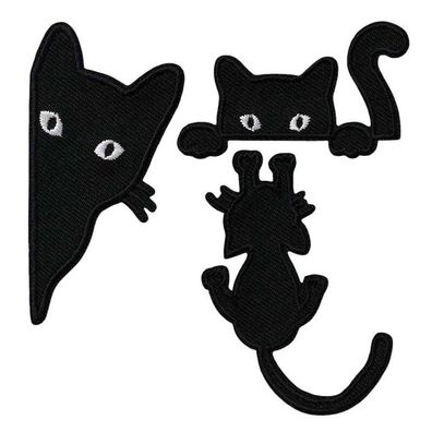 Mono-Quick 16228 Create Katzen 3er Set, Bügelbild, Patch, Aufnäher, Aufkleben