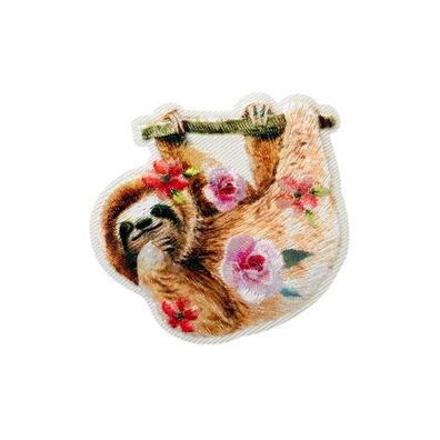 Mono Quick 1215x Tiere mit Blumen Bügelbild Patch Panda Hirsch Faultier Waschbär